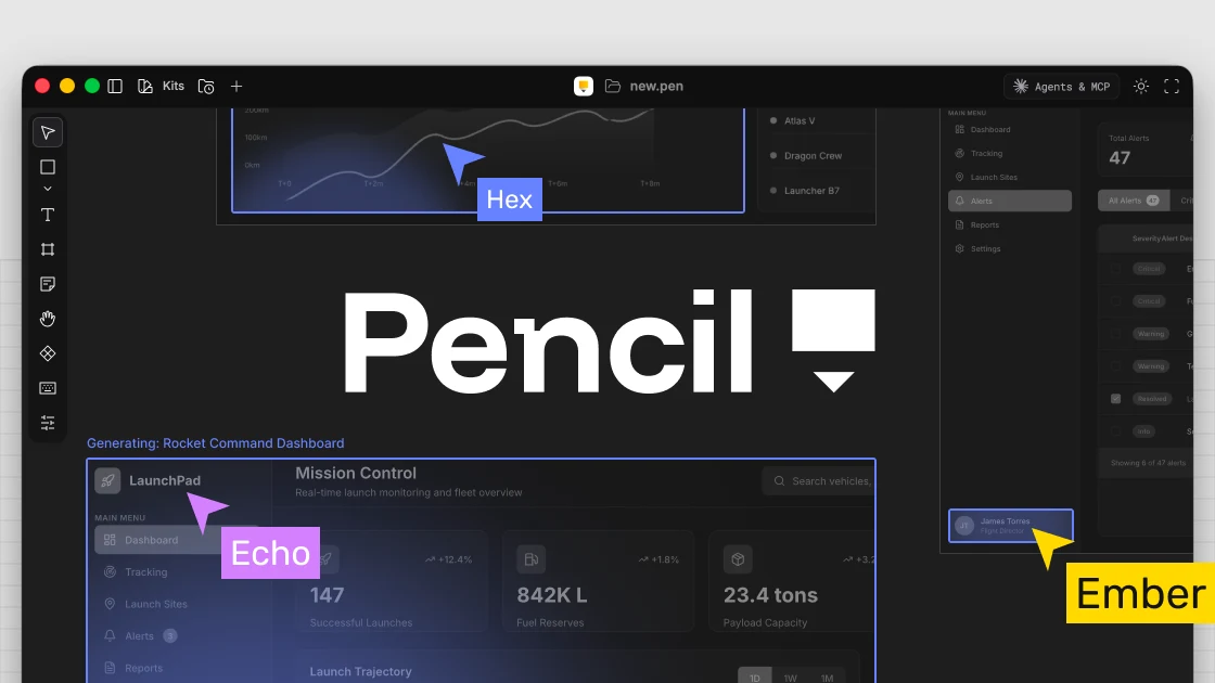 Pencil (pencil.dev) — ein KI-Design-Canvas in der IDE, der .pen-Dateien in deinem Repo behält